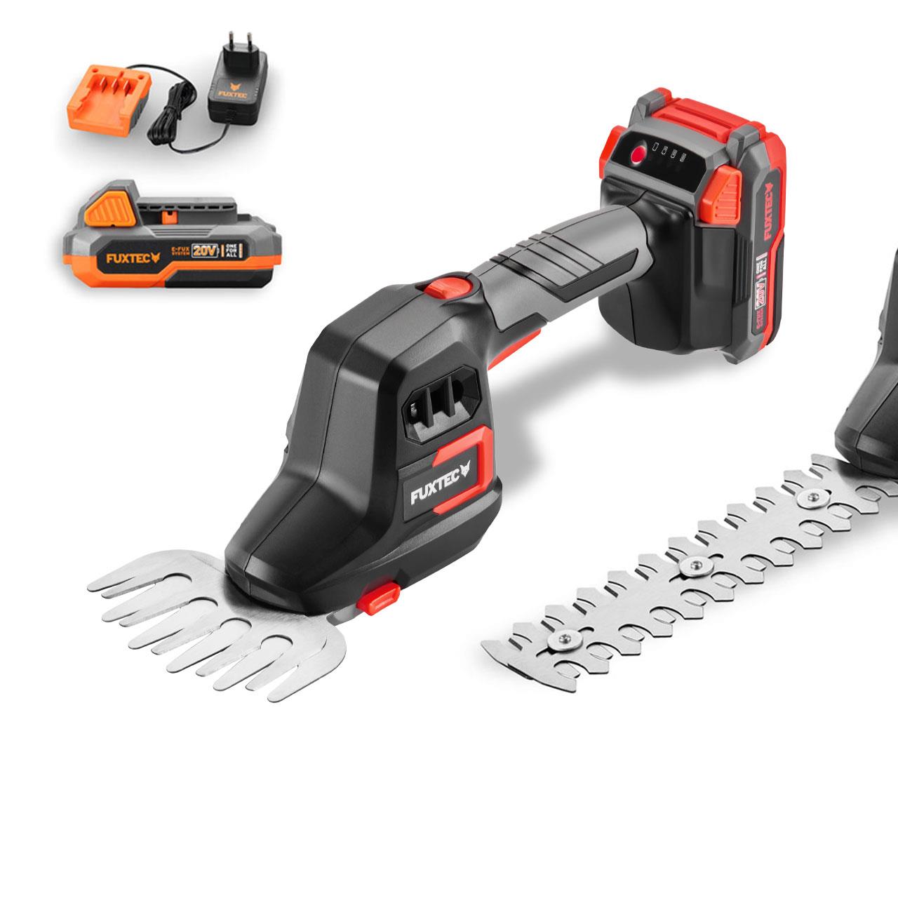FUXTEC 20V Grasschere und Strauchschere FX-E1HHS20-SET