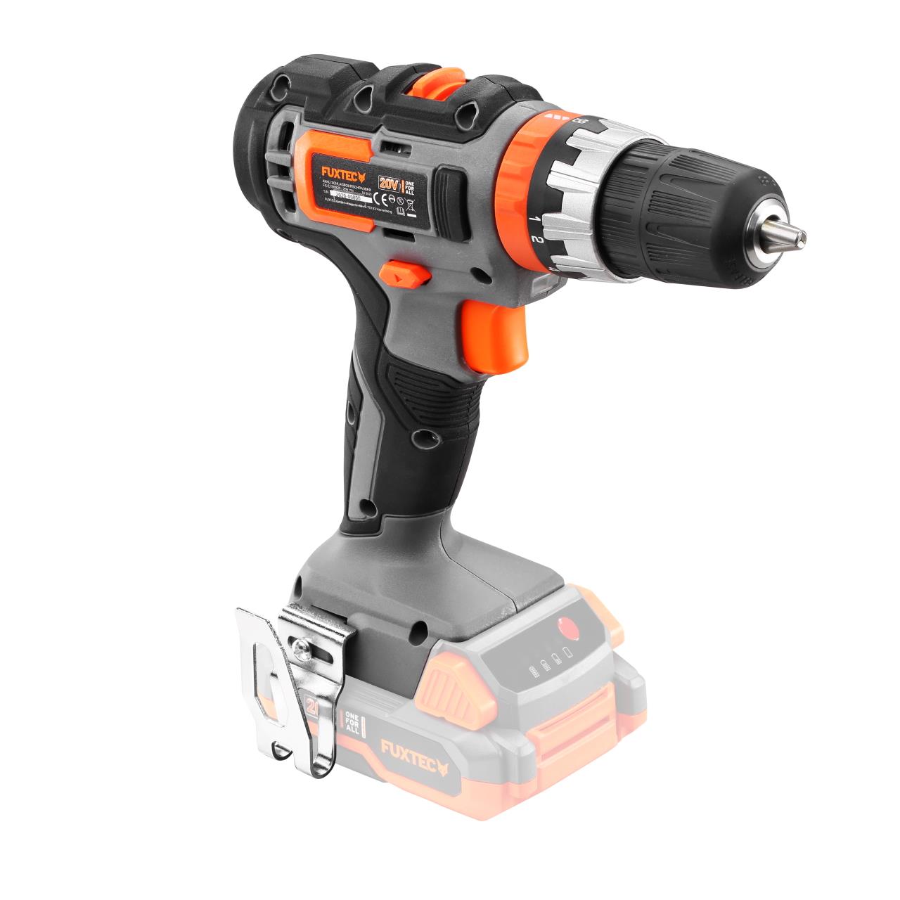 Akumulatorowa wiertarko-wkretarka udarowa FUXTEC 20V FX-E1SBS20 bez akumulatora, bez ladowarki