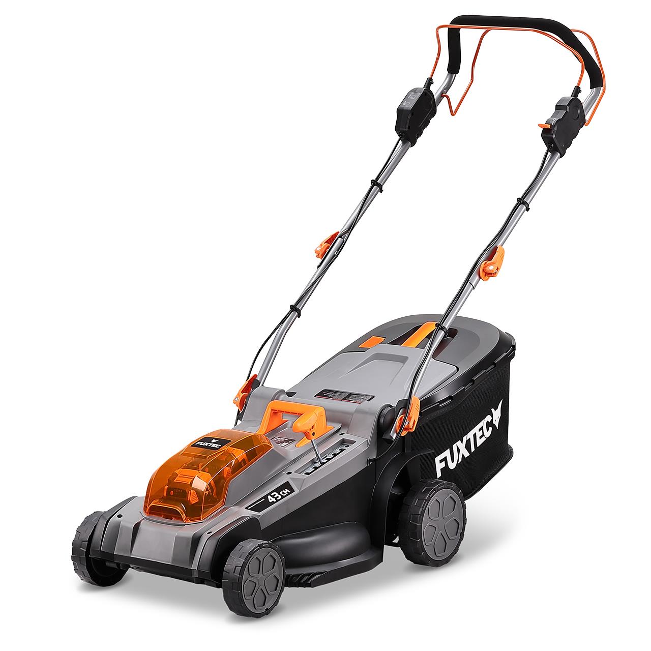 Akku Rasenmäher FX-E2RM43PRO Set mit flexiblem Antrieb