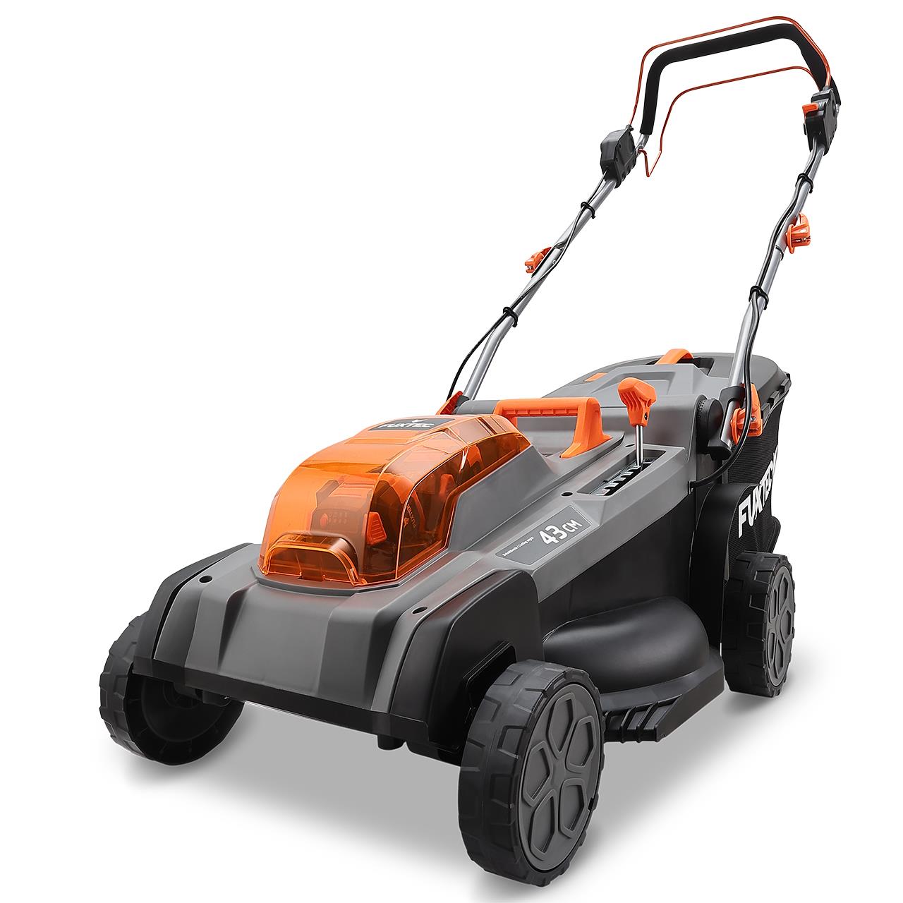 Akku Rasenmäher FX-E2RM43PRO Set mit flexiblem Antrieb