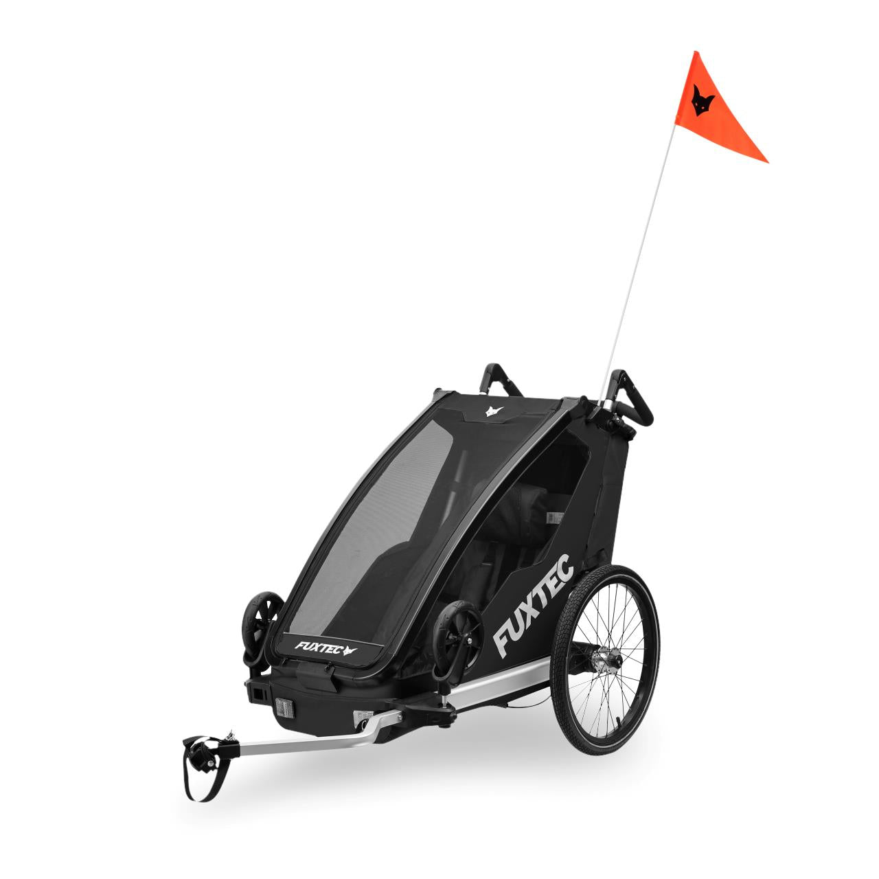 Bild 1 B-WARE FUXTEC Fahrradanhänger FX-FA1S/Einsitzer Grau
