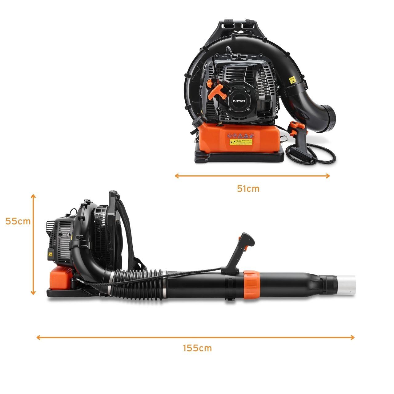 Spalinowa plecakowa dmuchawa do lisci FUXTEC FX-LBP185TPRO