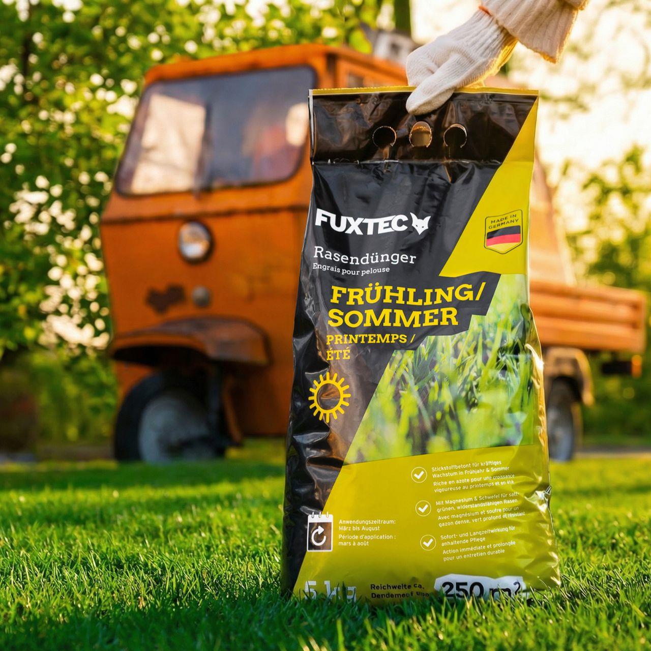 FUXTEC Rasendünger Frühjahr Sommer 10kg