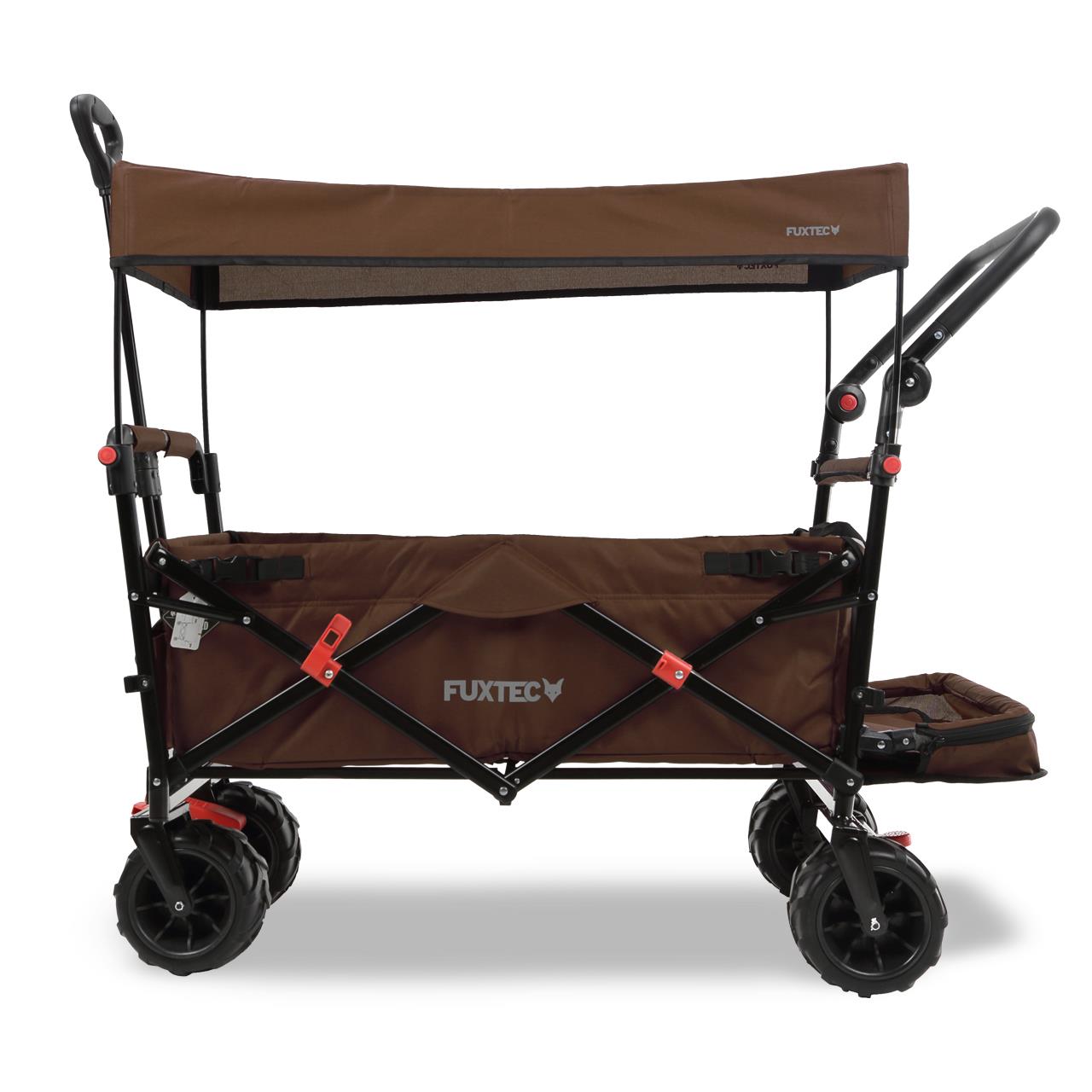 Bild 1 FUXTEC Strand-Bollerwagen FX-CTB800 mit UV-geschütztem Sonnendach,Schiebegriff & Innenraumverlängerung