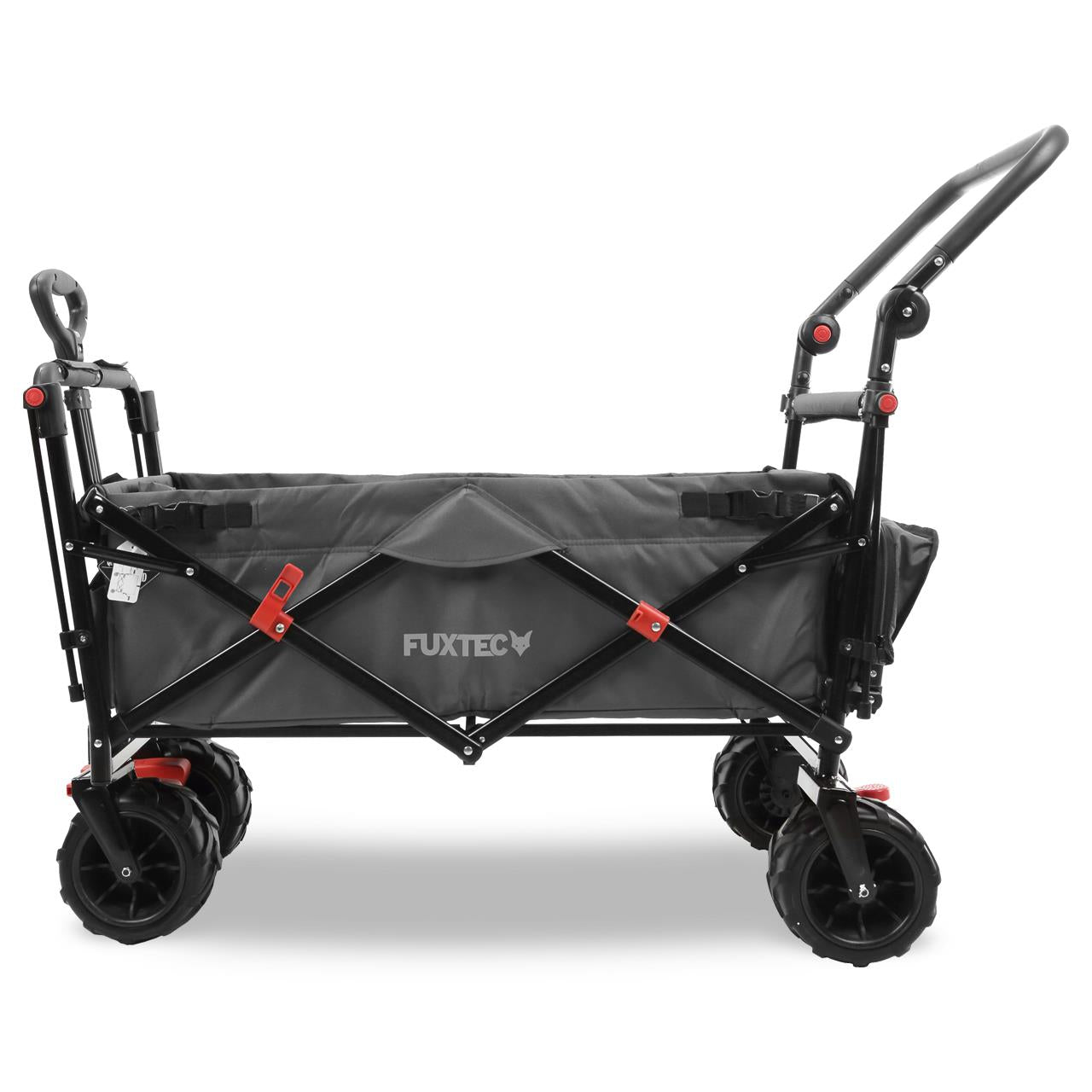 Bild 1 FUXTEC Strand-Bollerwagen FX-CTB800 mit UV-geschütztem Sonnendach,Schiebegriff & Innenraumverlängerung