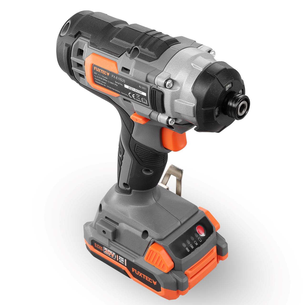 Akumulatorowa wiertarko-wkretarka udarowa FUXTEC 20V FX-E1IS20 SET z 1 akumulatorem 2Ah, 1 ladowarka 1A