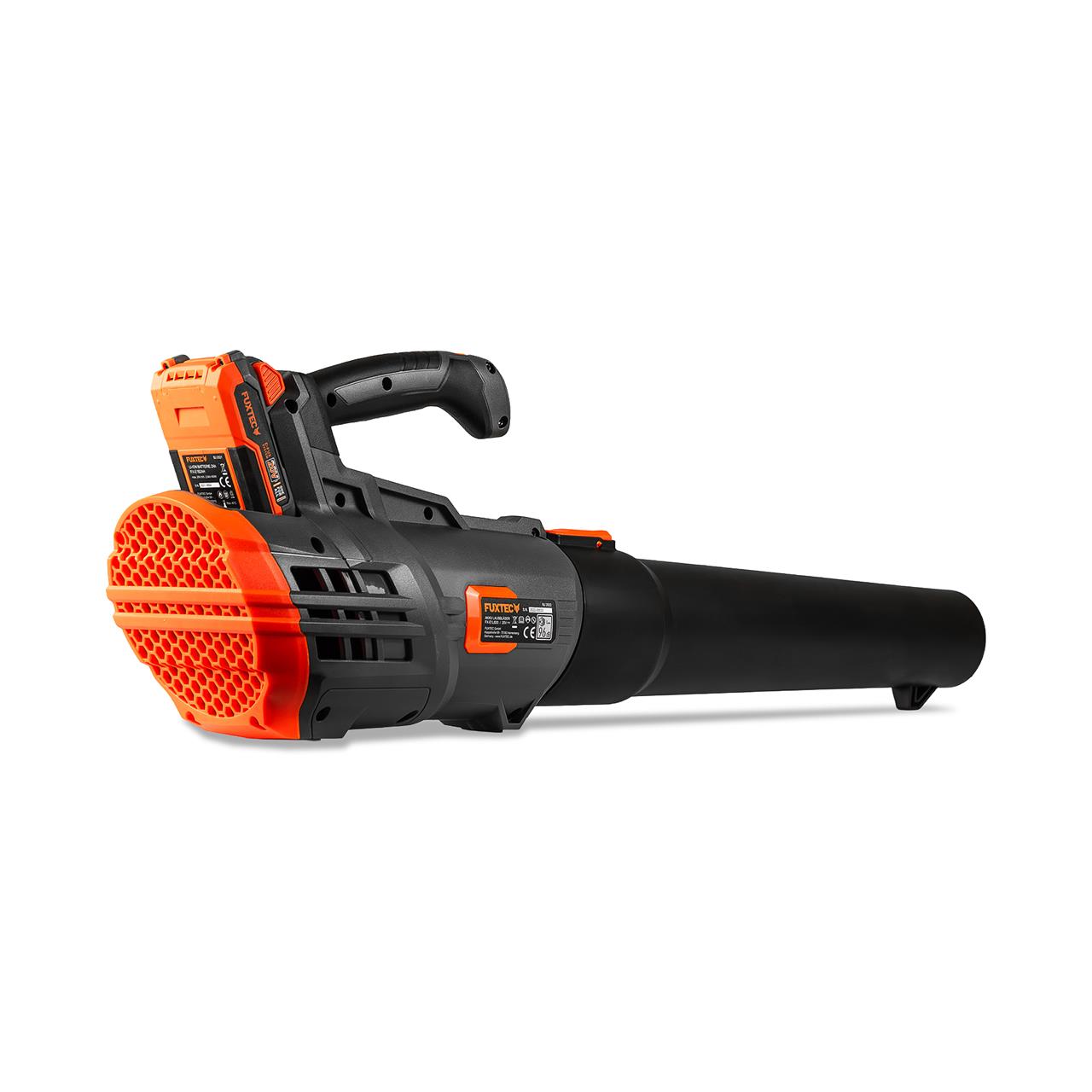 Akumulatorowa dmuchawa do lisci FUXTEC 20V FX-E1LB20 SET 1 z 1 akumulatorami 4Ah, 1 ladowarka 2,4A