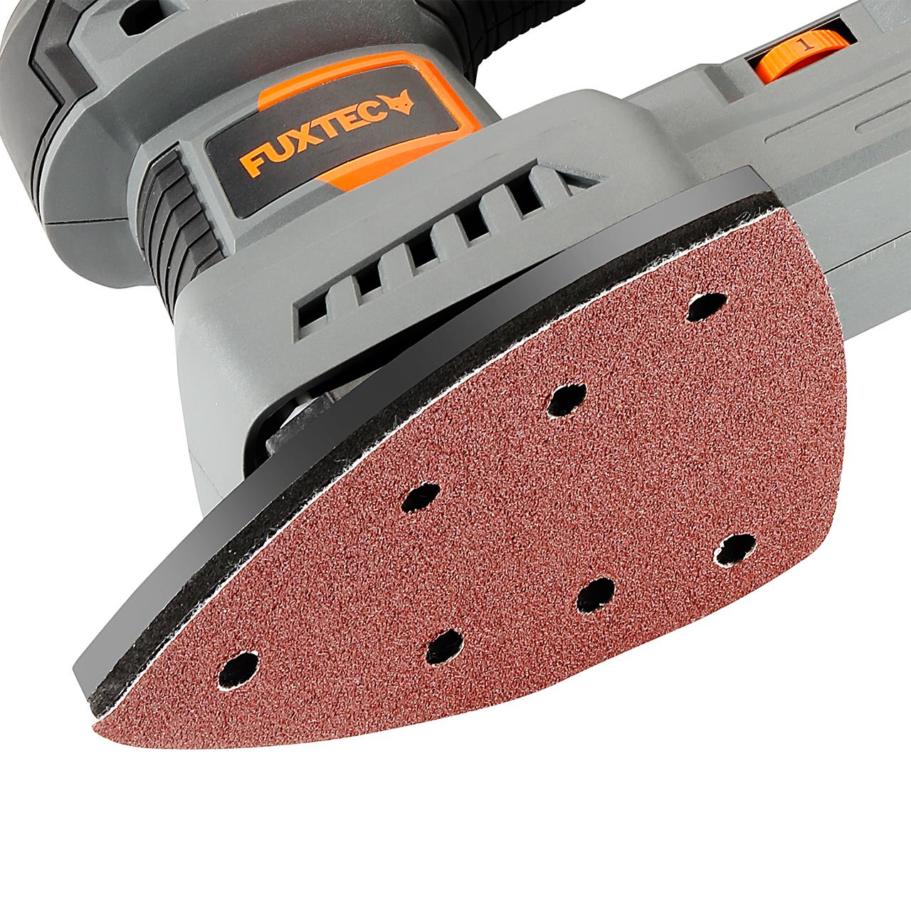 Akumulatorowa szlifierka oscylacyjna FUXTEC 20V FX-E1MS20 SET z 1 akumulatorem 2Ah, 1 ladowarka 1A