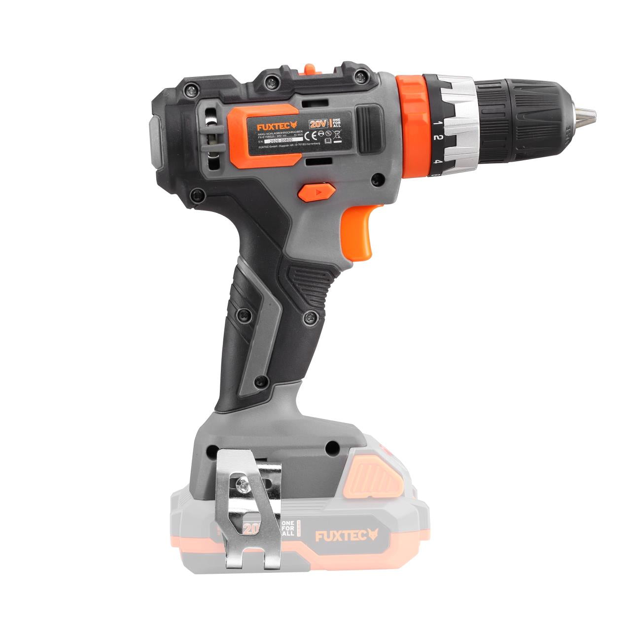 Akumulatorowa wiertarko-wkretarka udarowa FUXTEC 20V FX-E1SBS20 bez akumulatora, bez ladowarki
