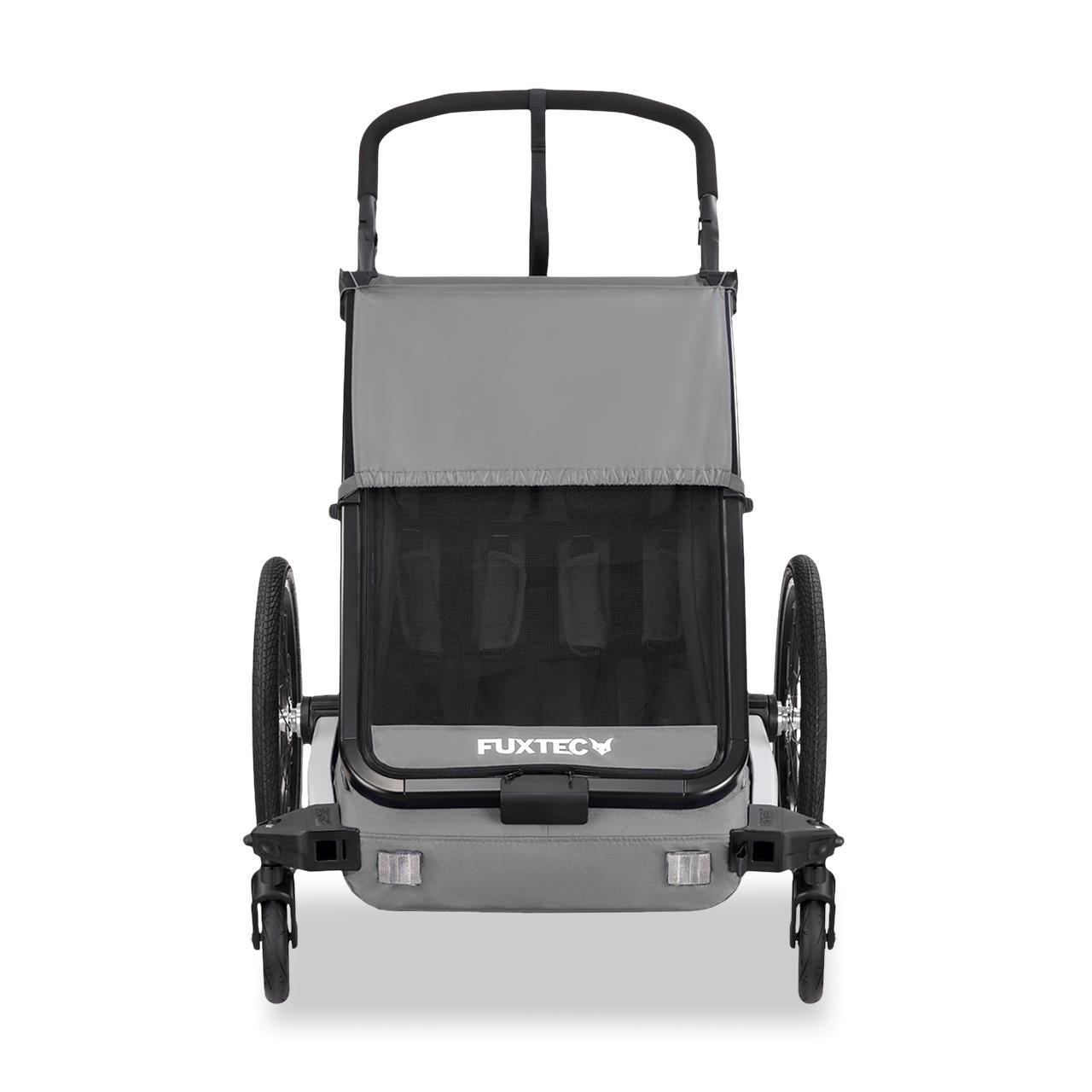 Przyczepka rowerowa/jogger FUXTEC FX-FA1-SET-GRAY z kolem do joggera