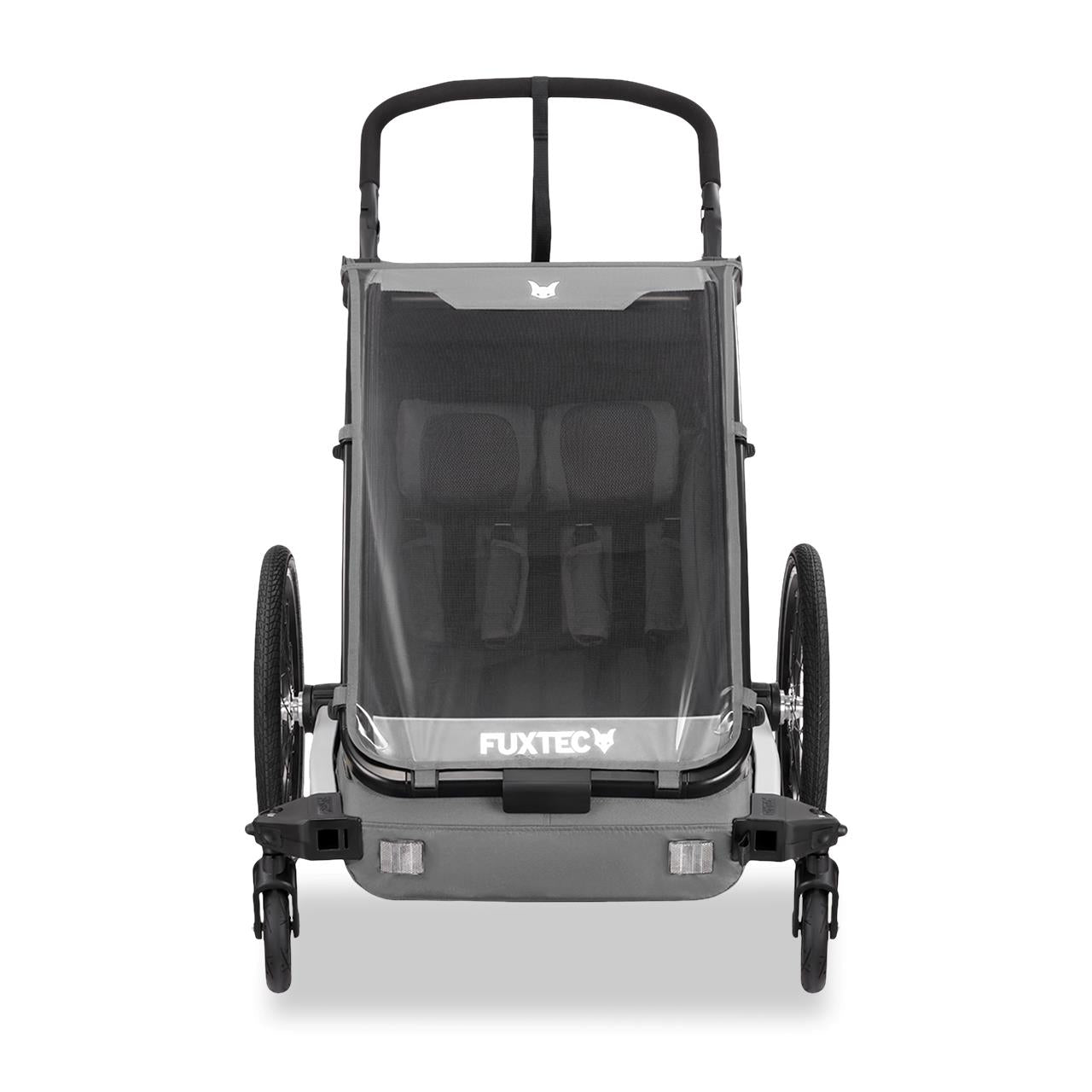 Przyczepka rowerowa/jogger FUXTEC FX-FA1-SET-GRAY z kolem do joggera