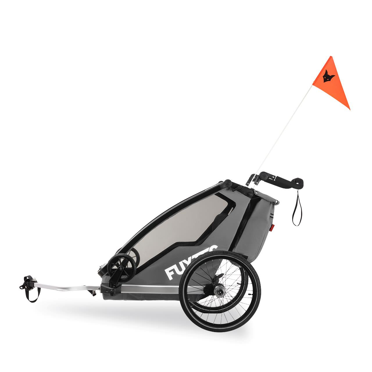 Przyczepka rowerowa/jogger FUXTEC FX-FA1-SET-GRAY z kolem do joggera