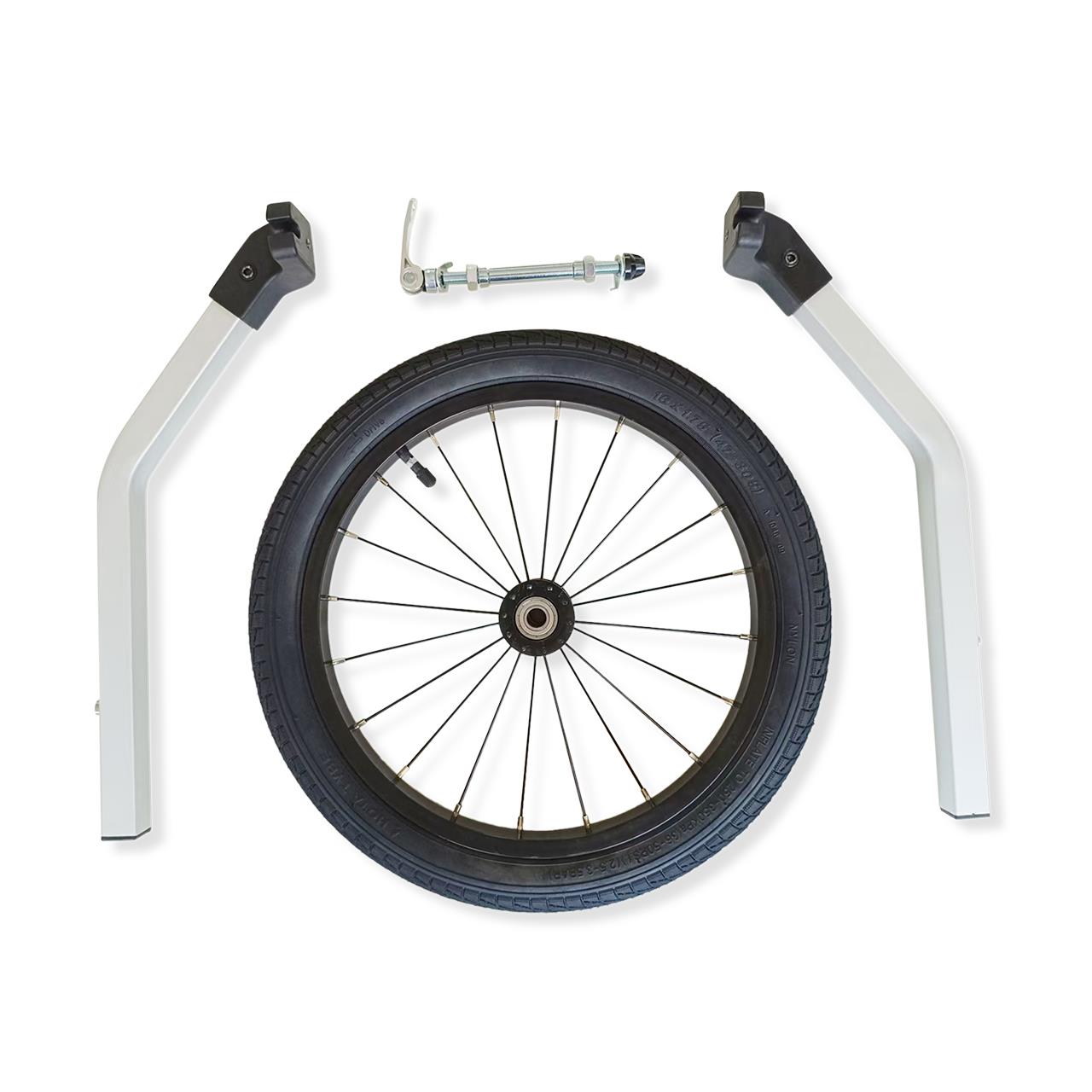 FUXTEC Fahrradanhänger/Jogger Einsitzer FX-FA1S-SET mit Jogger-Rad