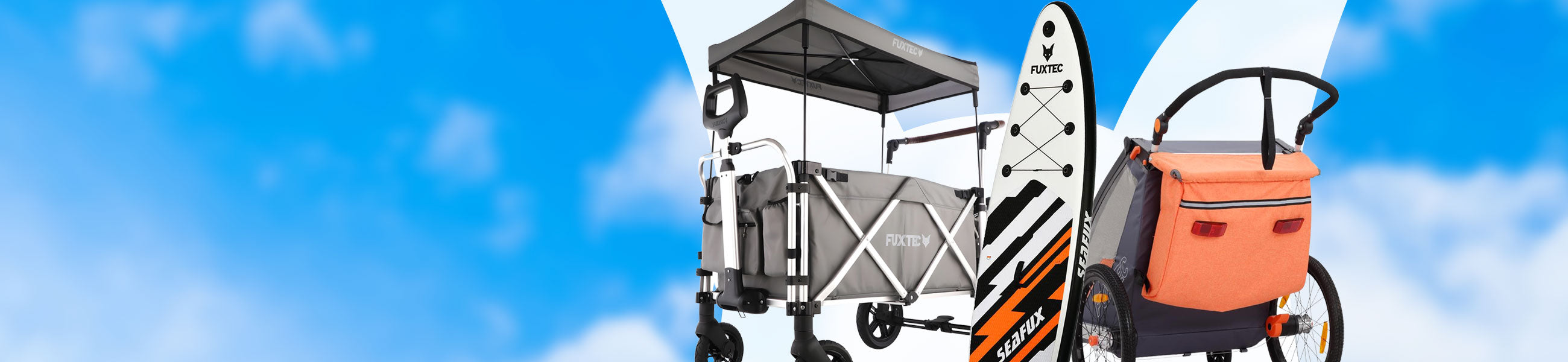 Bollerwagen, Stand-Up Paddle, Fahrradanhänger