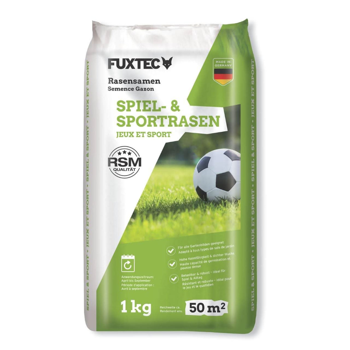 Rasen-Starterset 500 m² – Rasensamen & Dünger Komplettpaket