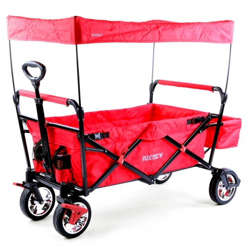 FUXTEC wózek wielofunkcyjny - transportowy CT500 czerwony plażowy